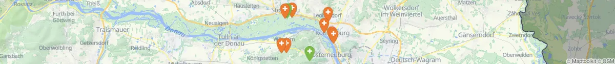 Map view for Pharmacies emergency services nearby Stockerau (Korneuburg, Niederösterreich)